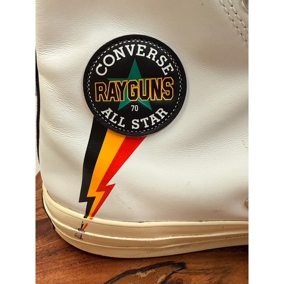 Converse Chuck‎ Taylor All Star 70 Rayguns High Top Sneakers Mens White Orange - Picture 2 of 14